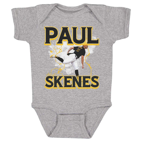 Paul Skenes Bodysuit - Midweight Cotton One-Piece | Pittsburgh Lightning Apparel Kids Baby Onesie - YinzerShop