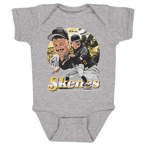 Paul Skenes Bodysuit – Soft Cotton Baby Onesie | Vintage Pittsburgh Outfit Kids Baby Onesie - YinzerShop