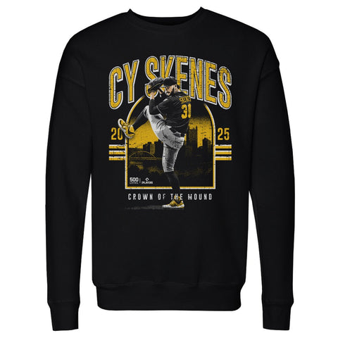 Paul Skenes Crewneck Sweatshirt - Pittsburgh Pirates Midweight Long Sleeve Pullover Men's Crewneck Sweatshirt - YinzerShop