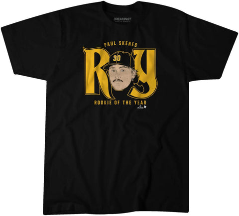Paul Skenes: Rookie of the Year Pittsburgh Pirates-Pro Baseball - YinzerShop