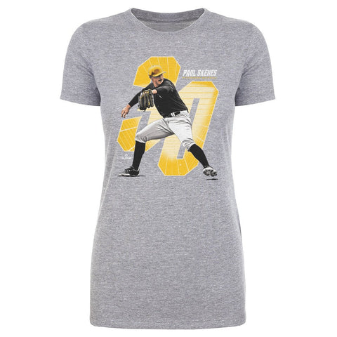 Paul Skenes Slim Fit Cotton T-Shirt – Pittsburgh Crewneck Short Sleeve Tee Women's T-Shirt - YinzerShop