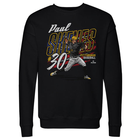 Paul Skenes Sweatshirt - Midweight Crewneck Cotton Blend With Pittsburgh Flag Shirt Design Men's Crewneck Sweatshirt - YinzerShop