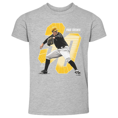 Paul Skenes T-Shirt - Kids Crewneck Cotton Short Sleeve Pittsburgh Fan Shirt Kids Toddler T-Shirt - YinzerShop