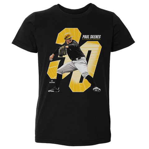 Paul Skenes T-Shirt - Kids Crewneck Cotton Short Sleeve Pittsburgh Fan Shirt Kids Toddler T-Shirt - YinzerShop
