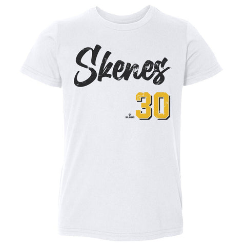 Paul Skenes T-Shirt – Kids Crewneck Cotton Tee | Heather Gray, Short Sleeve Kids Toddler T-Shirt - YinzerShop