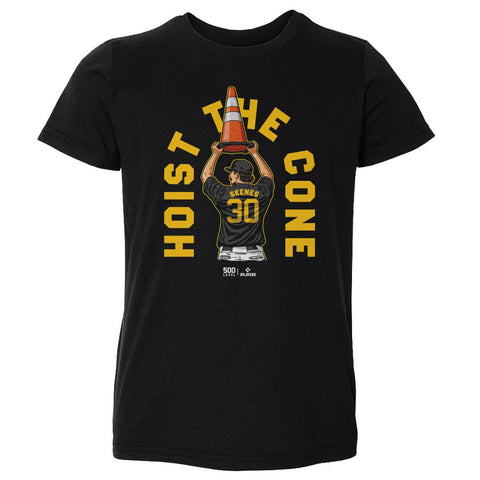 Paul Skenes T-Shirt - Kids Crewneck Short Sleeve Cotton Tee | Pittsburgh Pirates Apparel Kids T-Shirt - YinzerShop