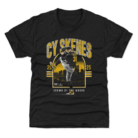 Paul Skenes T-Shirt – Kids Crewneck Short Sleeve Shirt | Lightweight Cotton Tee Kids T-Shirt - YinzerShop