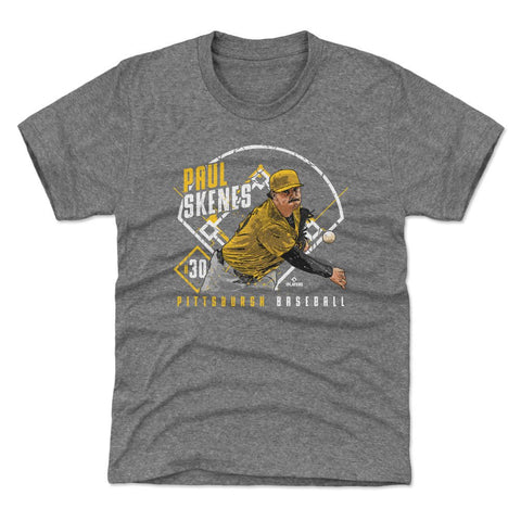 Paul Skenes T-Shirt - Kids Crewneck Short Sleeve Tee | Lightweight Cotton Blend Kids T-Shirt - YinzerShop