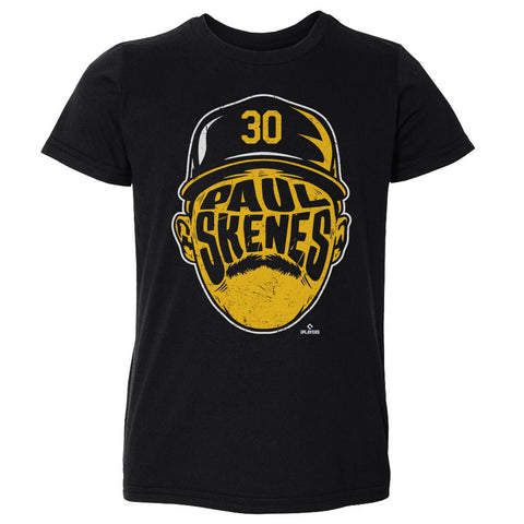 Paul Skenes T-Shirt - Kids Crewneck Tee | Cotton Short Sleeve | Player Silhouette Tee Kids Toddler T-Shirt - YinzerShop