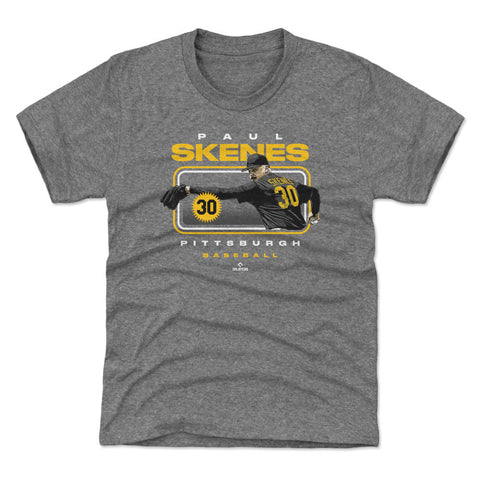 Paul Skenes T-Shirt – Kids Crewneck Tee | Lightweight Cotton Polyester Blend Shirt Kids T-Shirt - YinzerShop