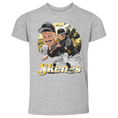 Paul Skenes T-Shirt | Kids Crewneck Tee - Lightweight Cotton Vintage Style Shirt Kids Toddler T-Shirt - YinzerShop