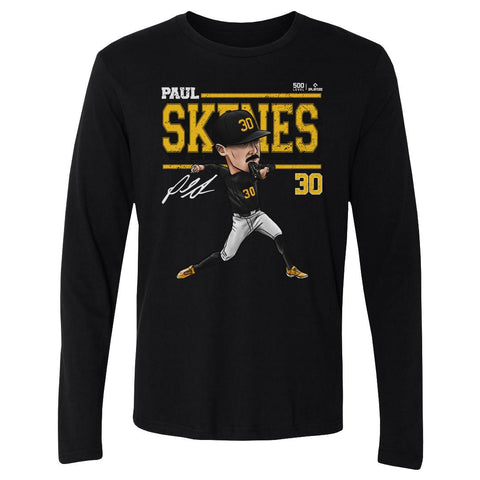Paul Skenes T-Shirt – Lightweight Cotton Crewneck Long Sleeve Shirt for Pittsburgh Sports Apparel Fans Men's Long Sleeve T-Shirt - YinzerShop