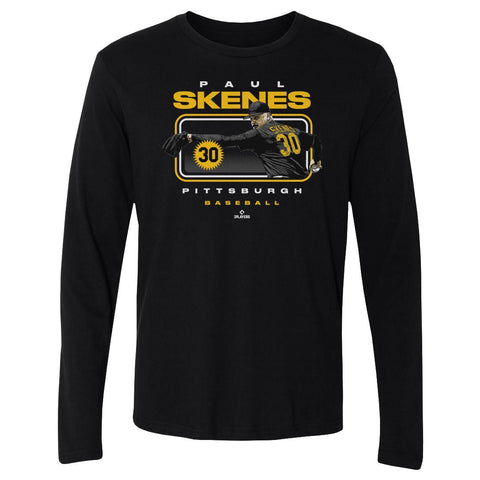Paul Skenes T-Shirt - Lightweight Cotton Crewneck Long Sleeve Tee For Pittsburgh Fans Men's Long Sleeve T-Shirt - YinzerShop