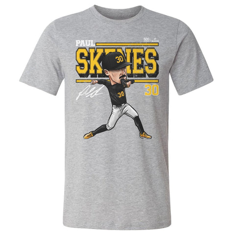 Paul Skenes T-Shirt - Lightweight Cotton Crewneck Tee With Pittsburgh Cartoon Graphic Men's Cotton T-Shirt - YinzerShop
