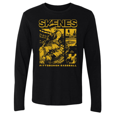 Paul Skenes T-Shirt – Lightweight Crewneck Long Sleeve Cotton Tee | Pittsburgh Sports Shirt Men's Long Sleeve T-Shirt - YinzerShop