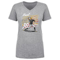 Paul Skenes T-Shirt - Pittsburgh American Flag Cotton V-Neck Tee, Lightweight Short Sleeve Women's V-Neck T-Shirt - YinzerShop