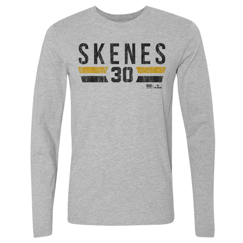 Paul Skenes T-Shirt - Pittsburgh Baseball Tee | Lightweight Cotton Crewneck Long Sleeve Men's Long Sleeve T-Shirt - YinzerShop