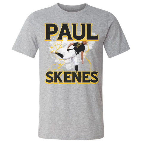Paul Skenes T-Shirt – Pittsburgh Lightning Crewneck Short Sleeve Tee, Lightweight Cotton Men's Cotton T-Shirt - YinzerShop