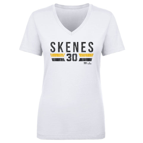 Paul Skenes T-Shirt - Pittsburgh Pirates Cotton V-Neck Lightweight Tee Women's V-Neck T-Shirt - YinzerShop