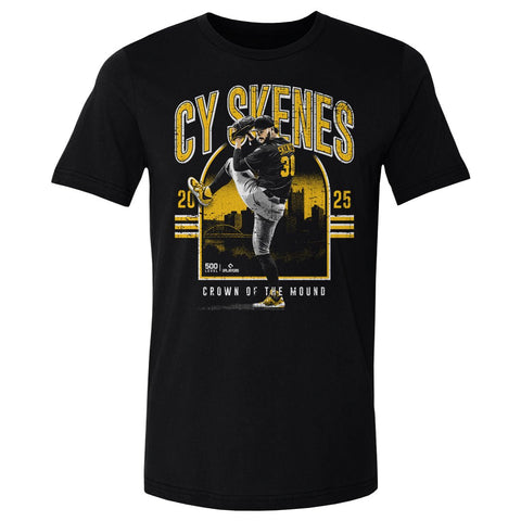 Paul Skenes T-Shirt - Pittsburgh Pirates Crewneck Cotton Tee | 500 LEVEL Apparel Men's Cotton T-Shirt - YinzerShop