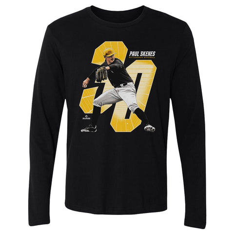 Paul Skenes T-Shirt – Pittsburgh Sports Shirt | Cotton Crewneck Long Sleeve Tee Men's Long Sleeve T-Shirt - YinzerShop