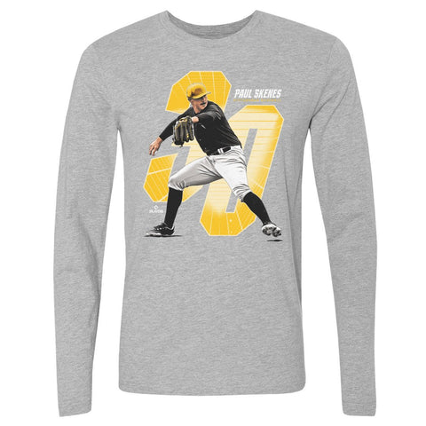 Paul Skenes T-Shirt – Pittsburgh Sports Shirt | Cotton Crewneck Long Sleeve Tee Men's Long Sleeve T-Shirt - YinzerShop