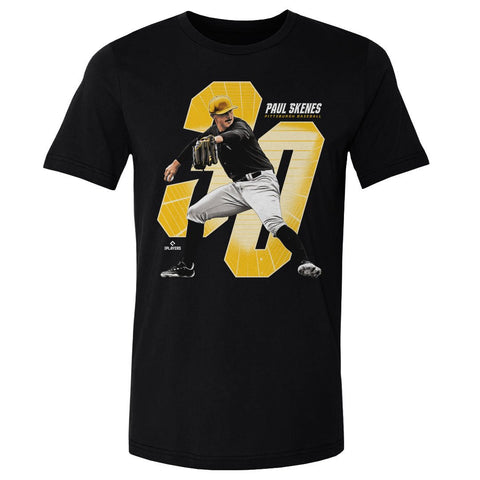 Paul Skenes T-Shirt – Pittsburgh Sports Tee | Cotton Short Sleeve Crewneck Men's Cotton T-Shirt - YinzerShop