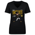 Paul Skenes T-shirt – Pittsburgh V-Neck Cotton Tee | Lightweight Cartoon Graphic Women's V-Neck T-Shirt - YinzerShop