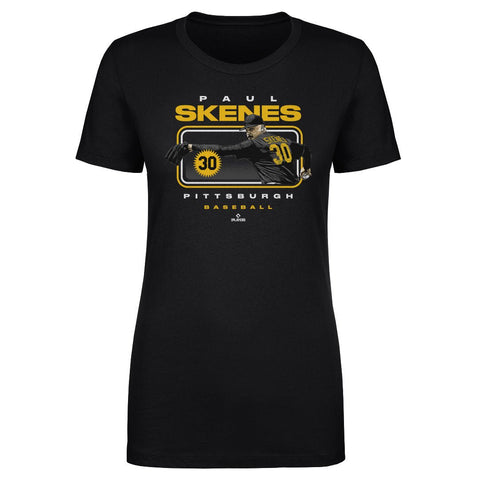 Paul Skenes T-Shirt - Slim Fit Cotton Crewneck Shirt | Machine Washable Lightweight Sports Tee Women's T-Shirt - YinzerShop