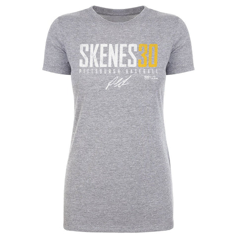 Paul Skenes T-Shirt - Slim Fit Cotton Crewneck Shirt | Pittsburgh Fan Gear Women's T-Shirt - YinzerShop