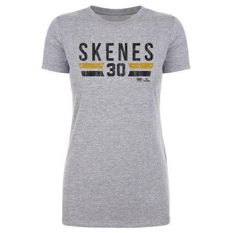 Paul Skenes T-Shirt - Slim Fit Cotton Crewneck Tee | Pittsburgh Pirates Apparel Women's T-Shirt - YinzerShop