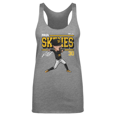 Paul Skenes Tank Top - Slim Fit Tri Color Lightweight Graphic Sleeveless Shirt Women's Tank Top - YinzerShop