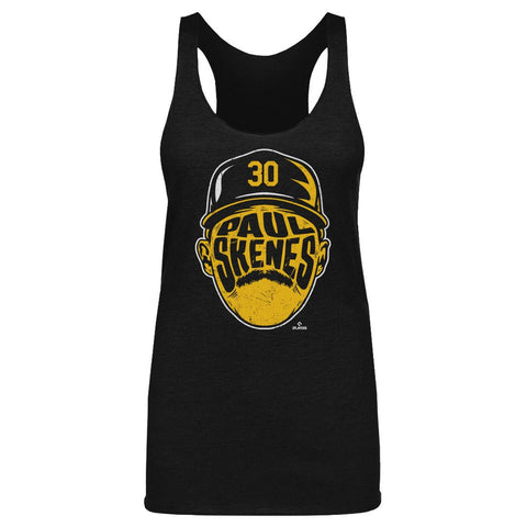 Paul Skenes Tank Top – Slim Fit Tri Color Pittsburgh Player Silhouette Shirt Women's Tank Top - YinzerShop
