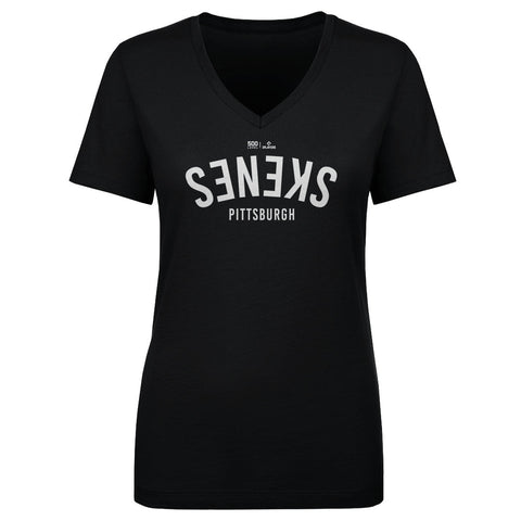 Paul Skenes V-Neck Cotton T-Shirt - Lightweight Short Sleeve Tee, Digital Print Women's V-Neck T-Shirt - YinzerShop