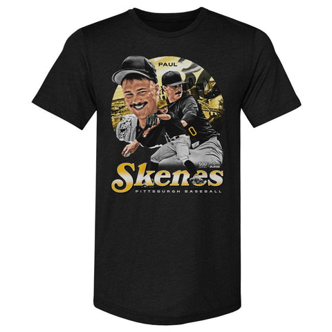 Paul Skenes Vintage Crewneck T-Shirt – Slim Fit Tri Color Lightweight Tee Men's Premium T-Shirt - YinzerShop