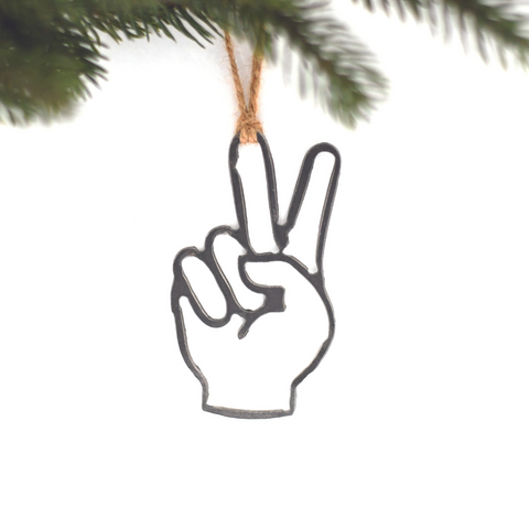 Peace Sign Ornament