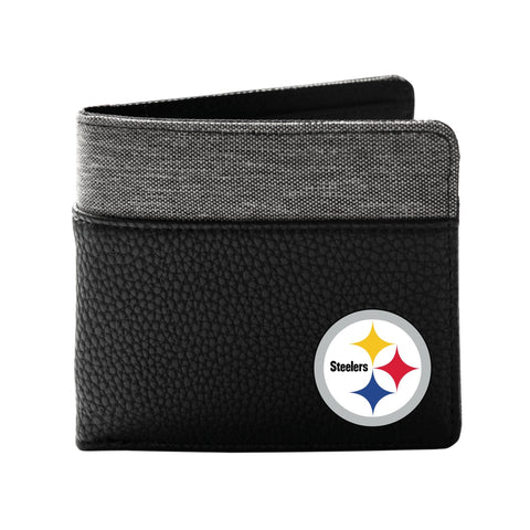 Pebble BiFold Wallet - Pittsburgh Steelers Durable Vinyl Sports Fan Accessory Wallet - YinzerShop