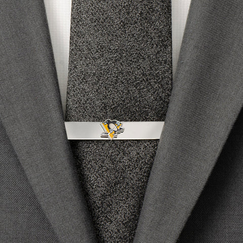 Penguins Cufflinks Gift Set – Official NHL Cufflinks & Tie Bar | Pittsburgh Accessories Gift Set - YinzerShop