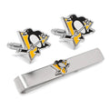 Penguins Cufflinks Gift Set – Official NHL Cufflinks & Tie Bar | Pittsburgh Accessories Gift Set - YinzerShop