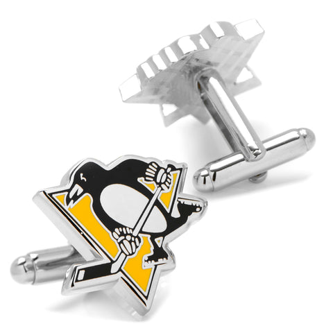 Penguins Cufflinks Gift Set – Official NHL Cufflinks & Tie Bar | Pittsburgh Accessories Gift Set - YinzerShop