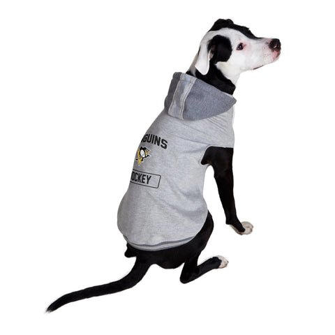 Penguins Pet Hoodie - Officially Licensed Hooded Dog Sweatshirt With Soft Fleece Pet Hooded Crewneck - YinzerShop