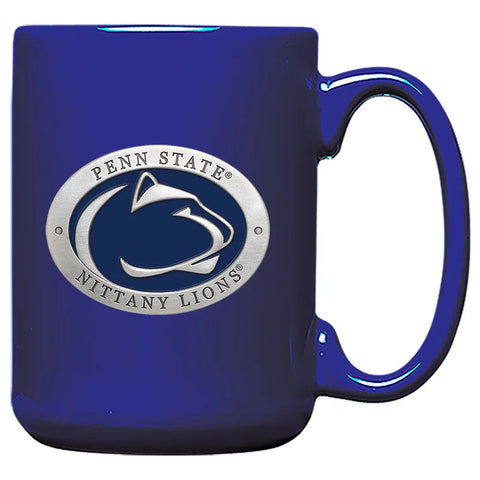 Penn State Coffee Mug - Handcrafted Pewter Coffee Mug 16 Ounce Microwave Safe Coffee Mug - YinzerShop