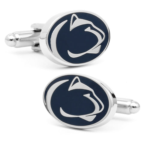 Penn State Cufflinks – Official NCAA Licensed Enamel Logo Silver Tone Accessories Cufflinks - YinzerShop