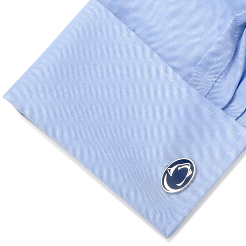 Penn State Cufflinks – Official NCAA Licensed Enamel Logo Silver Tone Accessories Cufflinks - YinzerShop