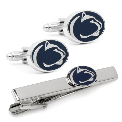 Penn State Cufflinks Set – Official NCAA University Tie Bar & Alumni Gift Tie Clip Gift Set - YinzerShop