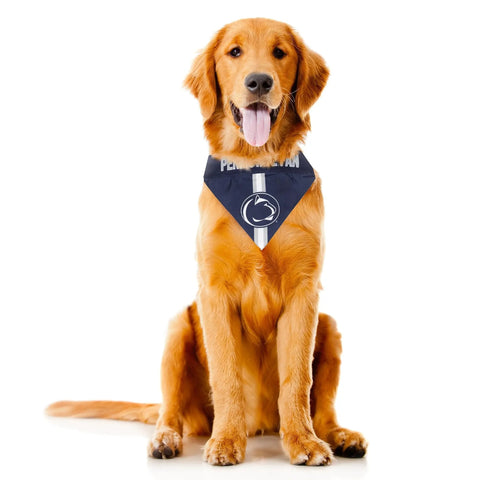 Penn State Dog Bandana – Licensed Double-Sided Pet Bandana With Paisley Design Pet Bandana - YinzerShop