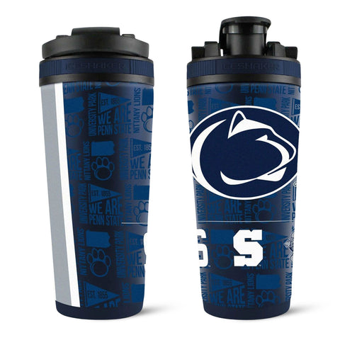Penn State Ice Shaker | 26oz Stainless Steel Bottle - Cold Drink Shaker - YinzerShop