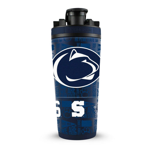 Penn State Ice Shaker | 26oz Stainless Steel Bottle - Cold Drink Shaker - YinzerShop