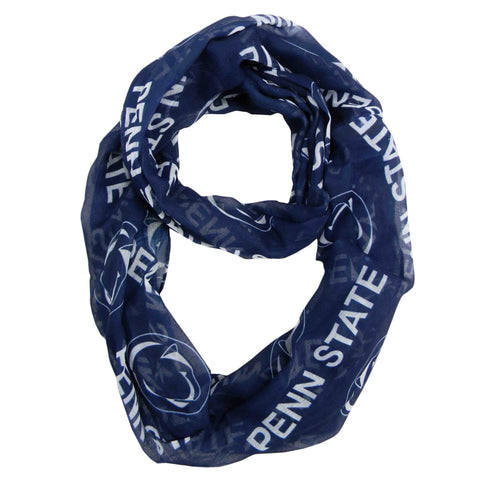 Penn State Infinity Scarf - Officially Licensed Sheer Team Logo Scarf by Little Earth Scarf - YinzerShop