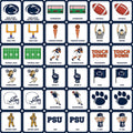 Penn State Matching Game – Licensed NCAA Sports Cards Memory Matching Game Card Games - YinzerShop